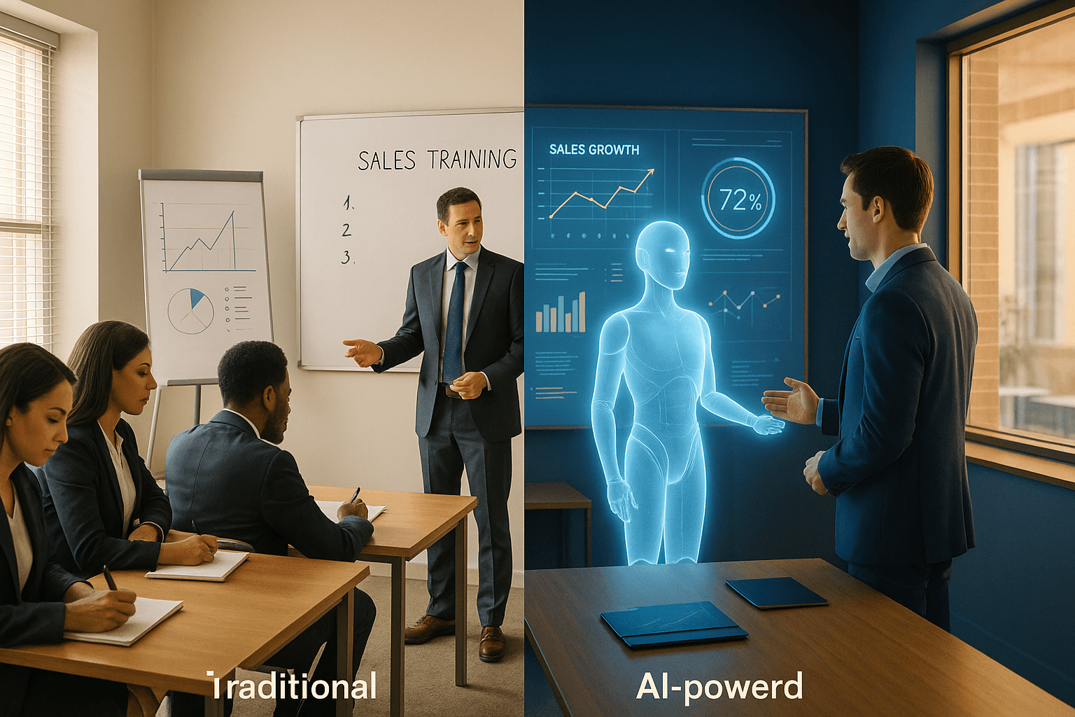 Traditional vs AI-Powered Sales Training Methods