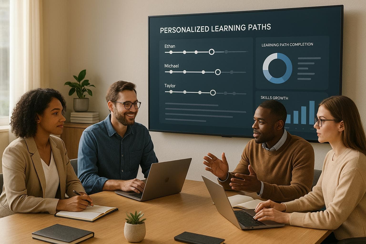 How AI Customizes Learning Paths for Teams